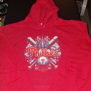 Philadelphia Phillies Hoodie Big Mans Size 3XL Red 3X New
